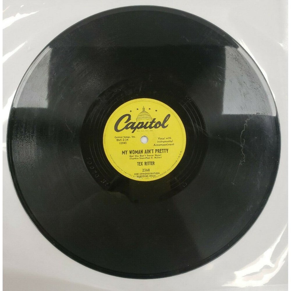 78 RPM-My Woman Ain't Pretty-Buffalo Dreamin'-Tex Ritter (R148) - Picture 2 of 4